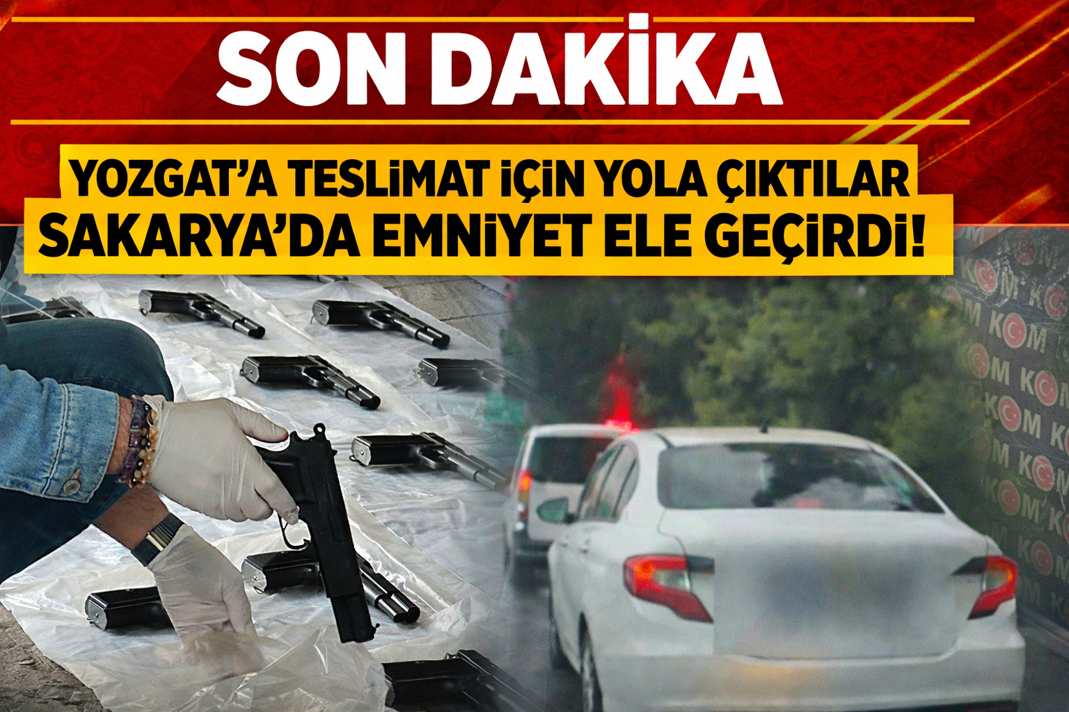 Yozgat’a teslimat için yola çıktılar Sakarya’da Emniyet ele geçirdi!