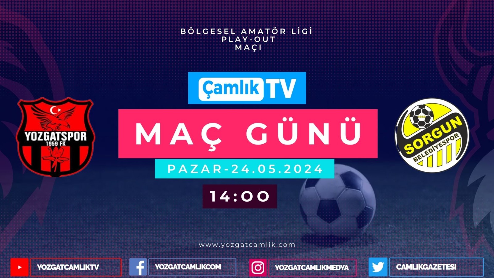 Yozgat’ta Kritik Play-Out Maçı Heyecanı: Yozgatspor 1959 FK ile Sorgun Belediyespor Karşı Karşıya