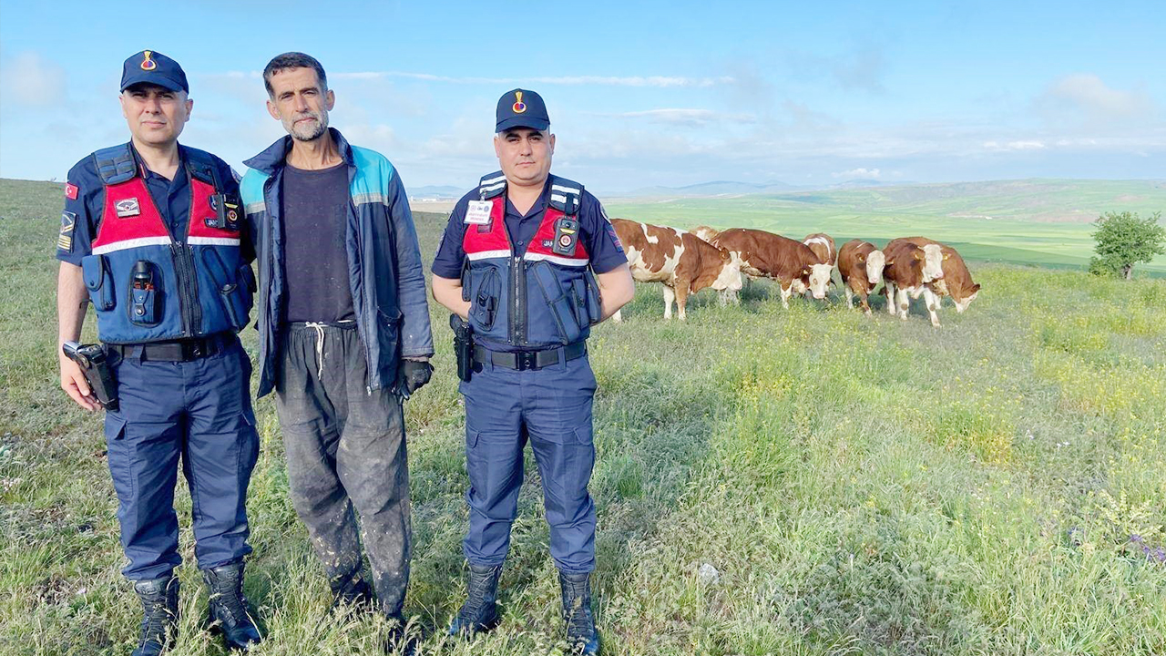 Yozgat’ta hayvanları kaybolan vatandaşın imdadına Jandarma yetişti
