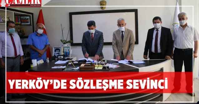 Yerköy Belediyesinde sözleşme sevinci