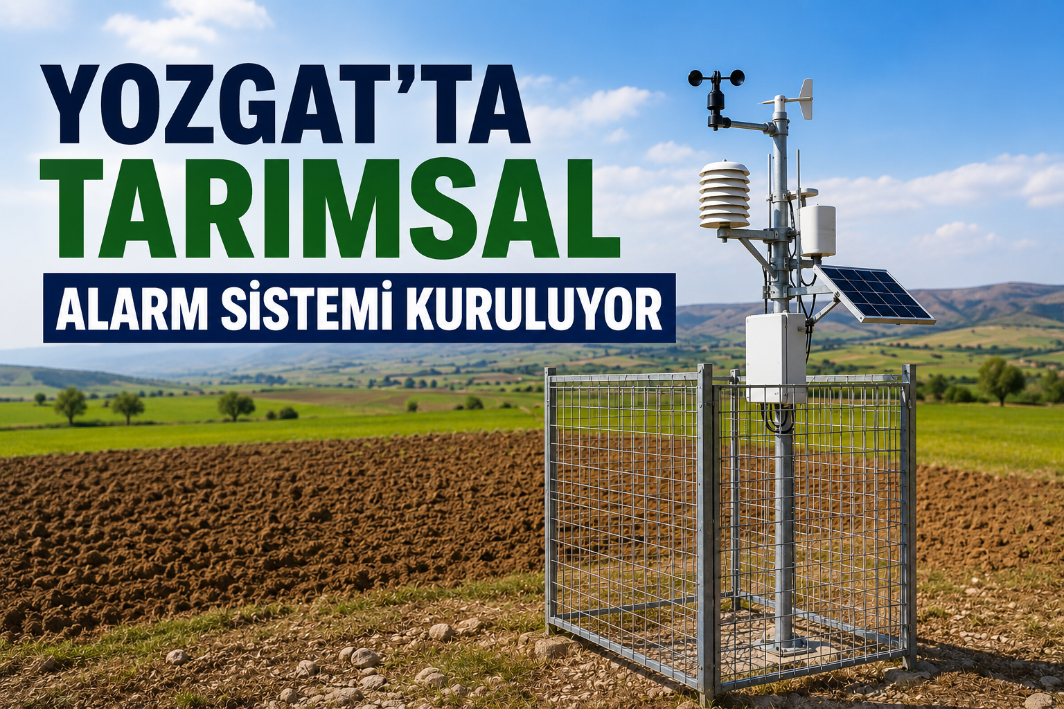 Yozgat'ta Tarımsal Alarm Sistemi Kuruluyor