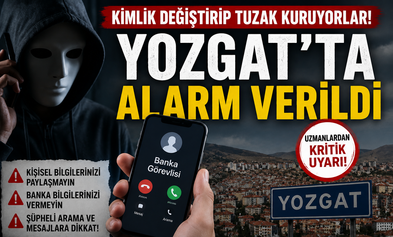 Kimlik Değiştirip Tuzak Kuruyorlar! Yozgat'ta Alarm Verildi