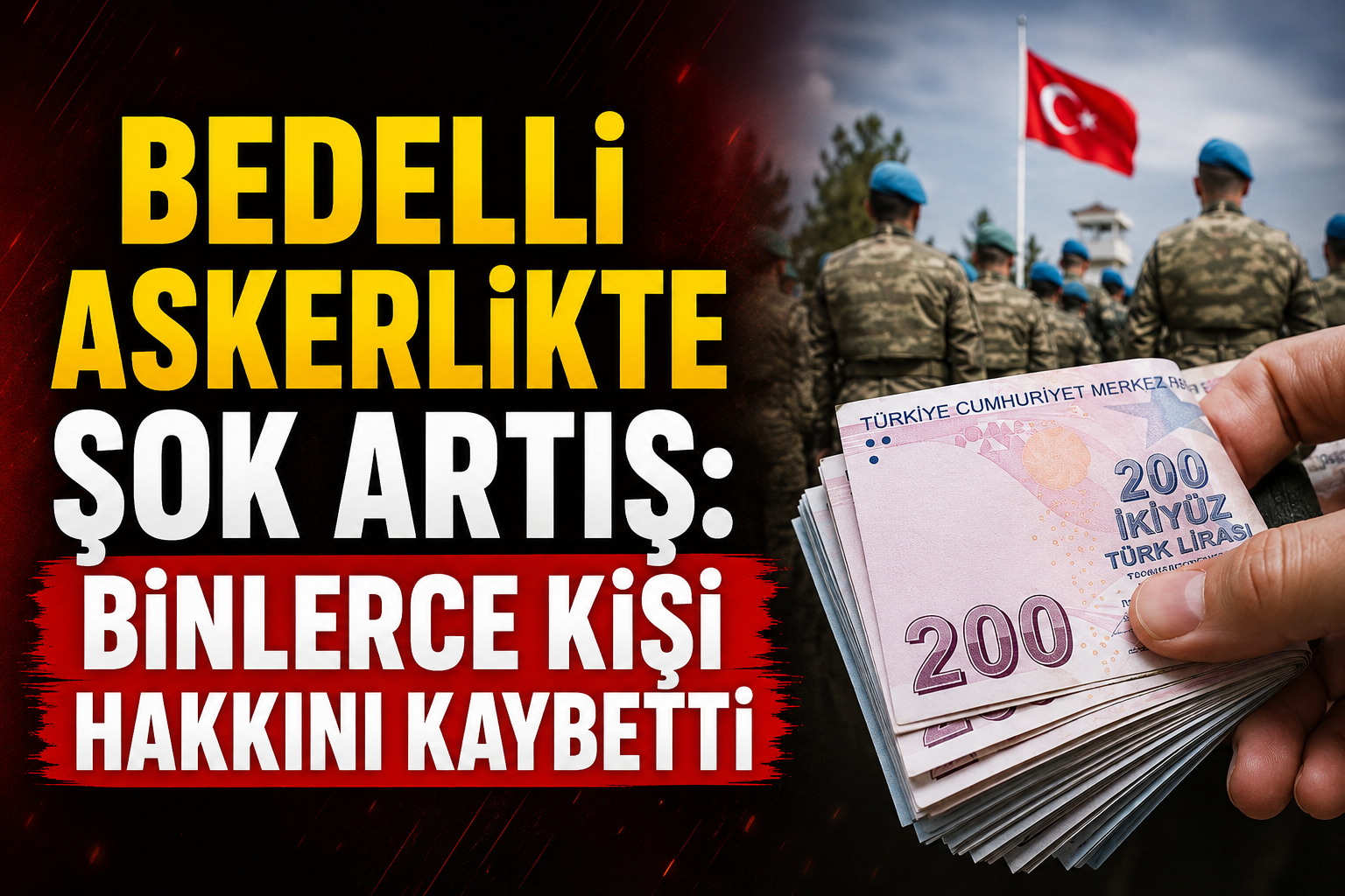 Bedelli Askerlikte Şok Artış: Binlerce Kişi Hakkını Kaybetti