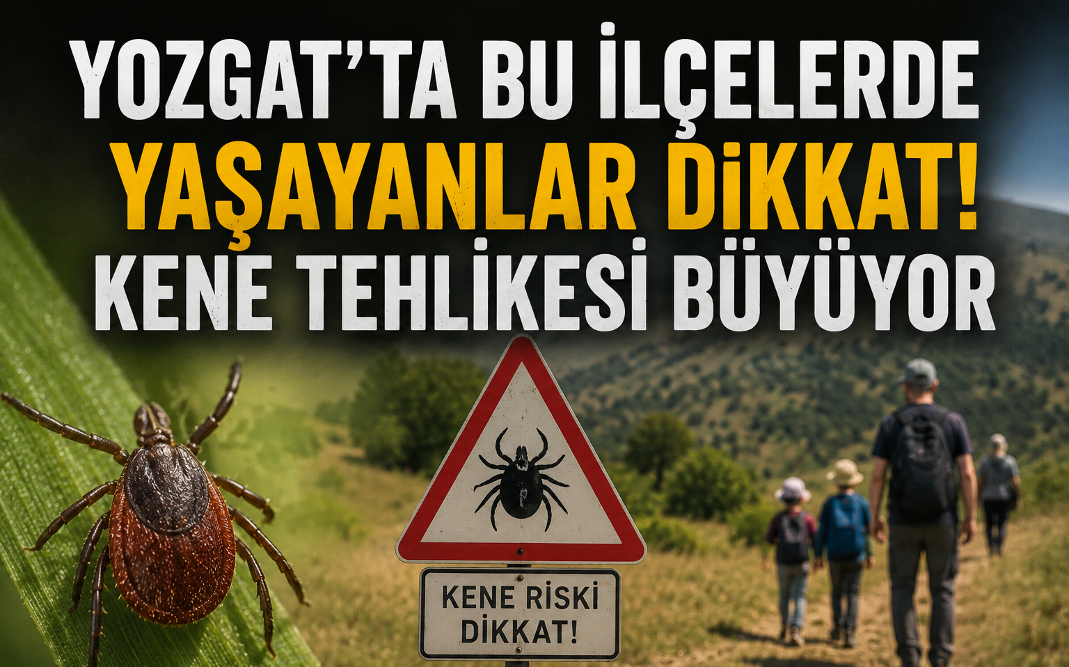 Yozgat'ta Bu İlçelerde Yaşayanlar Dikkat! Kene Tehlikesi Büyüyor