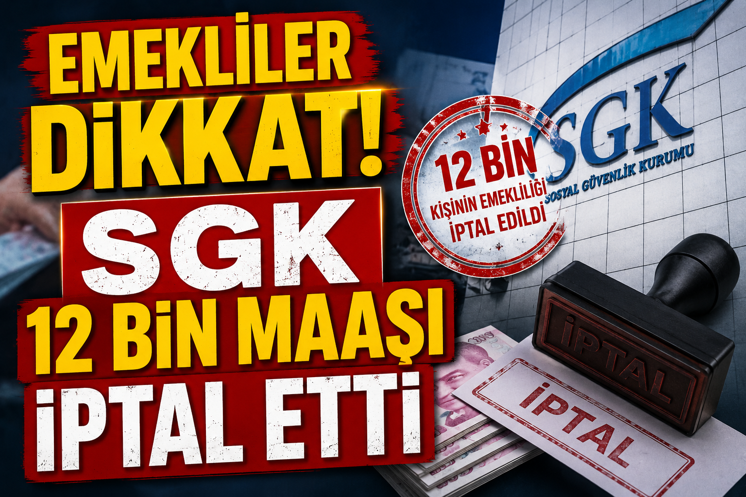Emekliler Dikkat! SGK 12 Bin Maaşı İptal Etti
