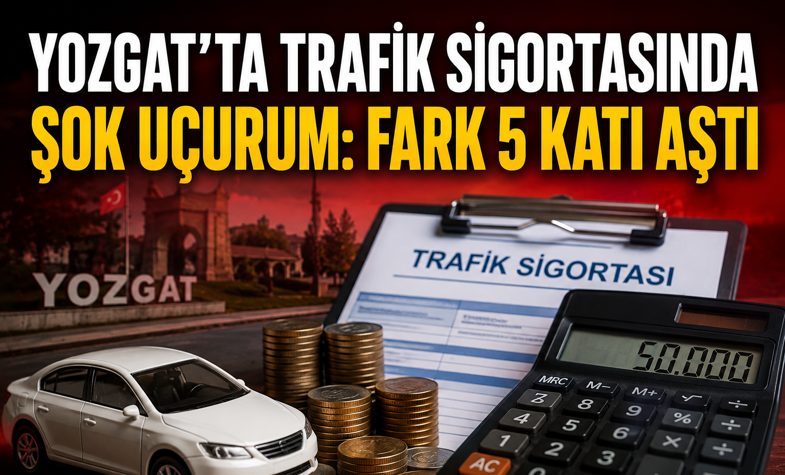 Yozgat’ta Trafik Sigortasında Şok Uçurum: Fark 5 Katı Aştı