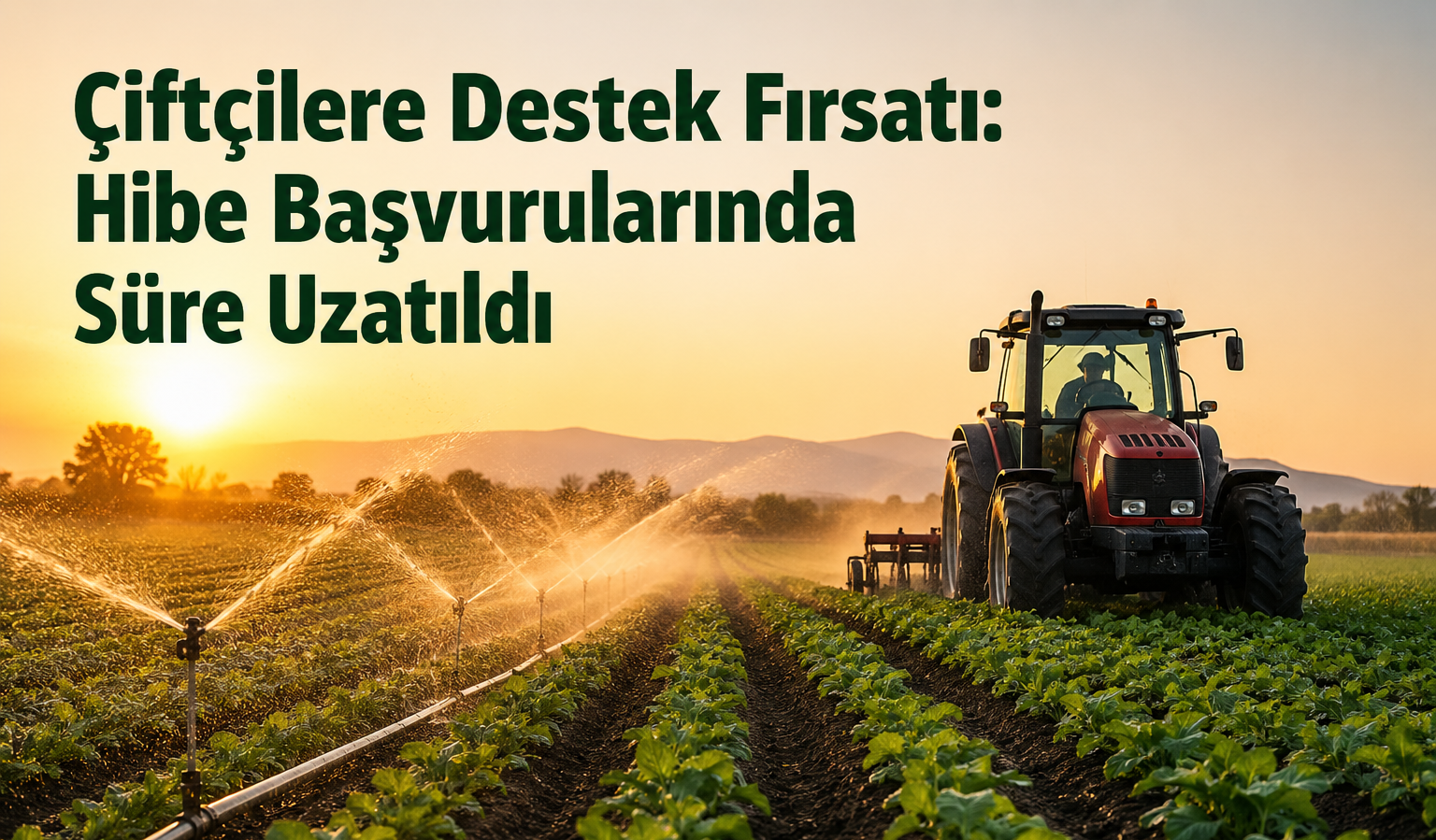 Çiftçilere Destek Fırsatı: Hibe Başvurularında Süre Uzatıldı