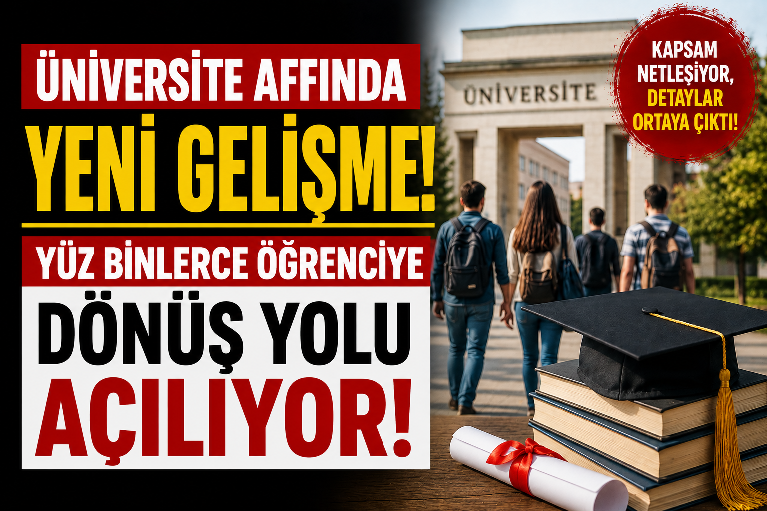 Üniversite Affında Yeni Gelişme: Yüz Binlerce Öğrenciye Dönüş Yolu Açılıyor