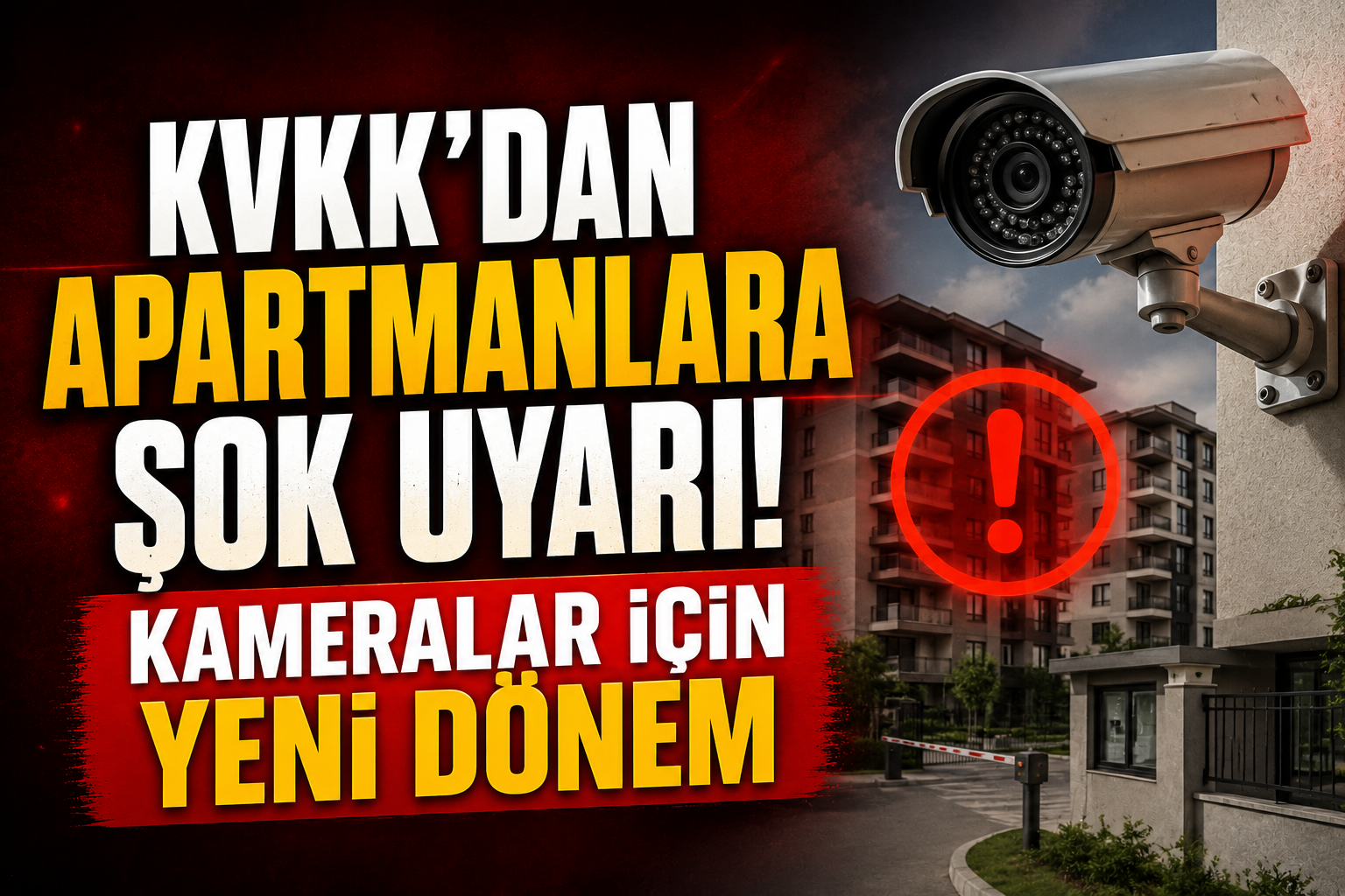 KVKK’dan Apartmanlara Şok Uyarı! Kameralar İçin Yeni Dönem