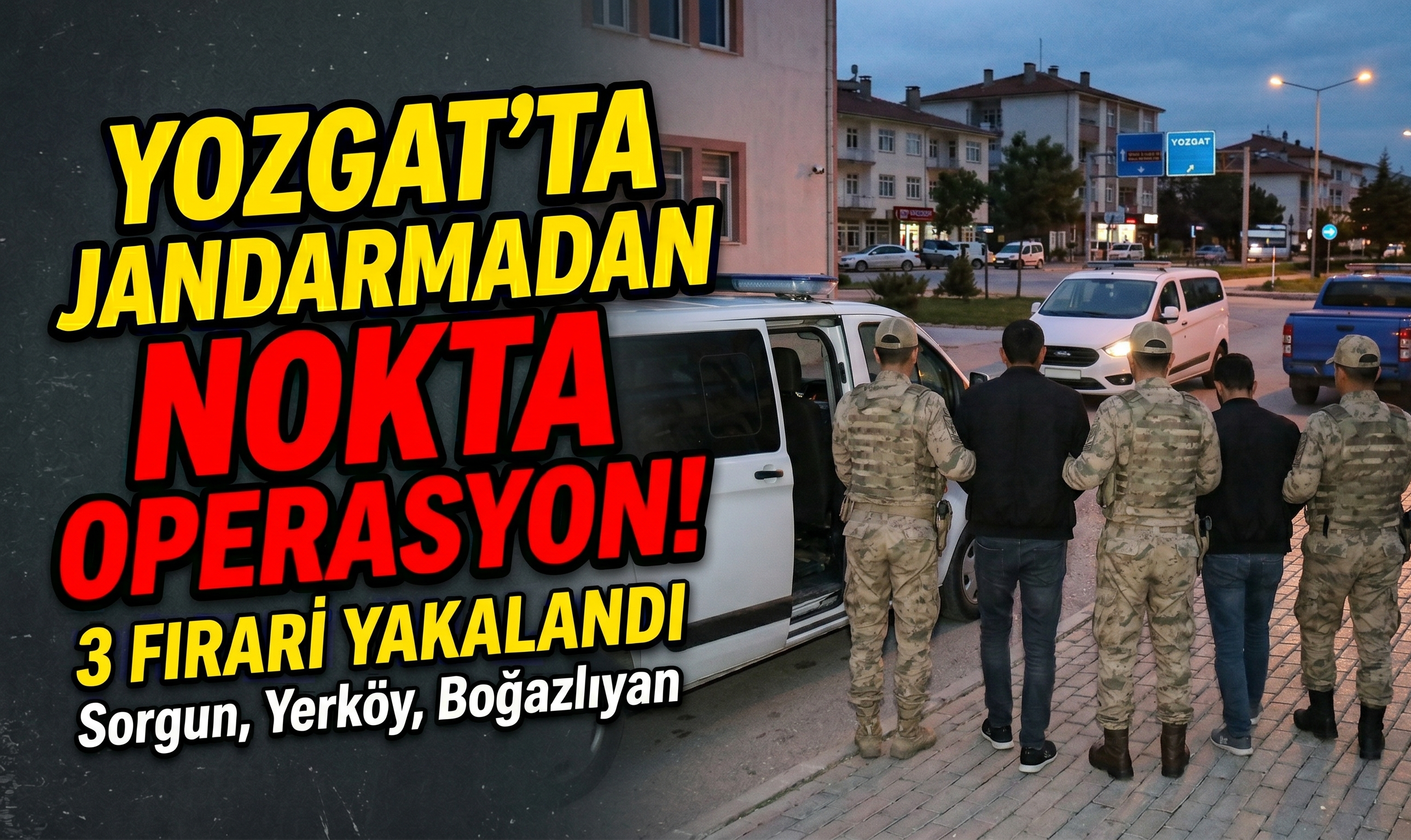 Yozgat'ta Jandarmadan Nokta Operasyon: 3 Firari Yakalandı