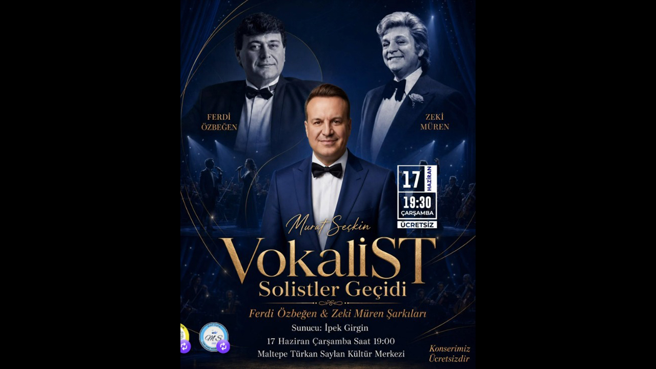 Murat Seçkin’den İstanbul’da Unutulmaz Gece: Zeki Müren ve Ferdi Özbeğen Şarkılarıyla “VokalİST Solistler Geçidi”