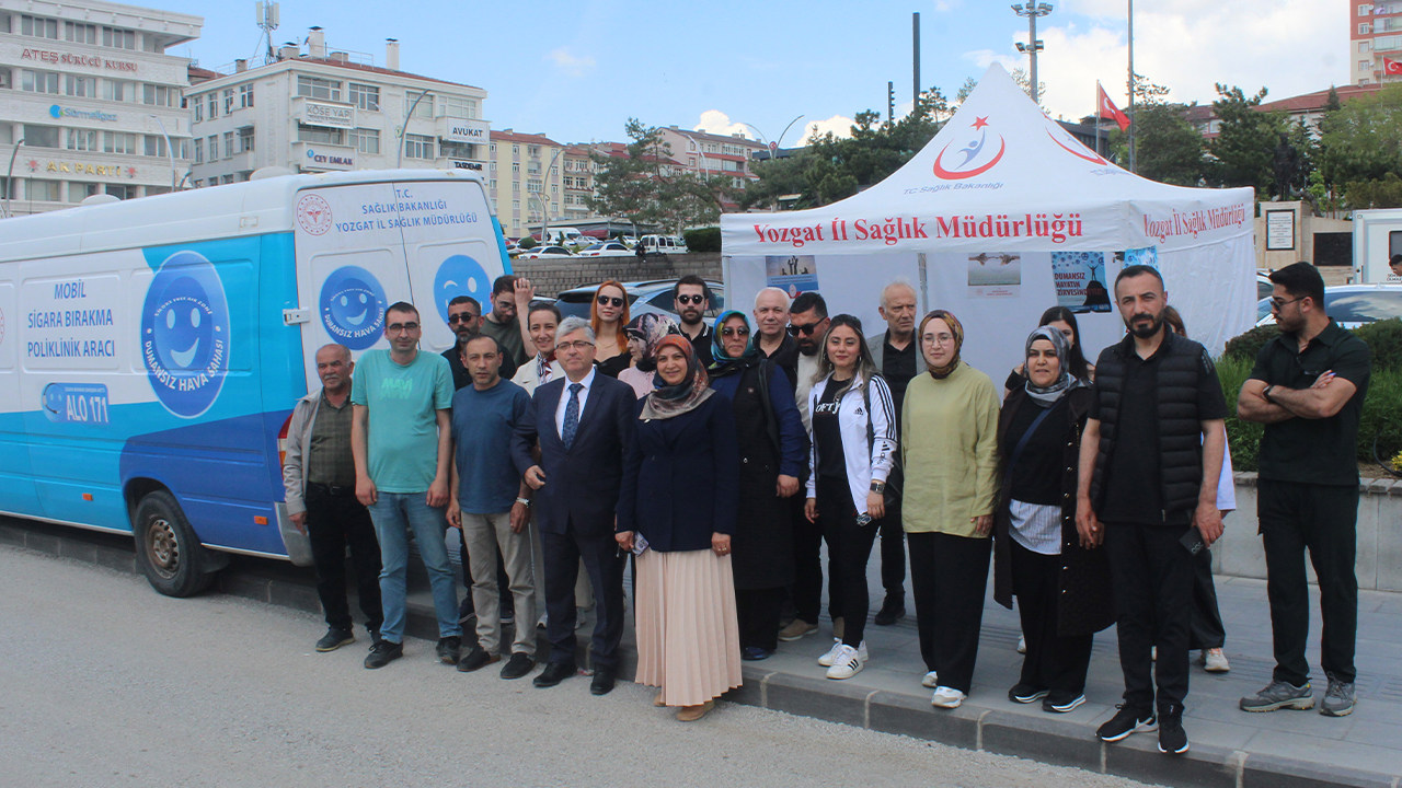 Yozgat’ta Dünya Tütünsüz Günü Farkındalık Etkinliği: Mobil Sağlık Aracıyla Sigara Bırakma Desteği