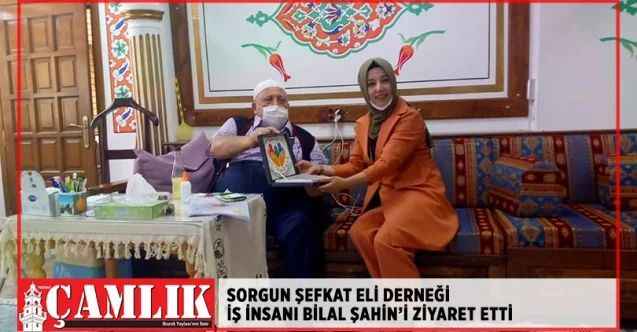 Sorgun Şefkat Eli Dernek Üyeleri İş İnsanı Bilal Şahin'i Ziyaret Etti