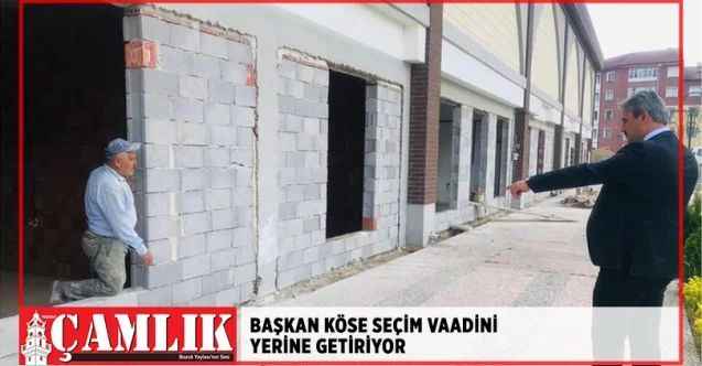 Başkan Köse, Seçim vaadini yerine getiriyor, incelemede bulundu