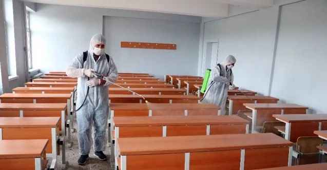 Yozgat’ta okullar sınav öncesi dezenfekte edildi