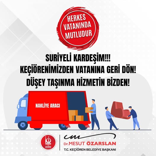 Keçiören Belediye Başkanı Dr. Mesut Özarslan'dan Vatanına Geri Dön Çağrısı