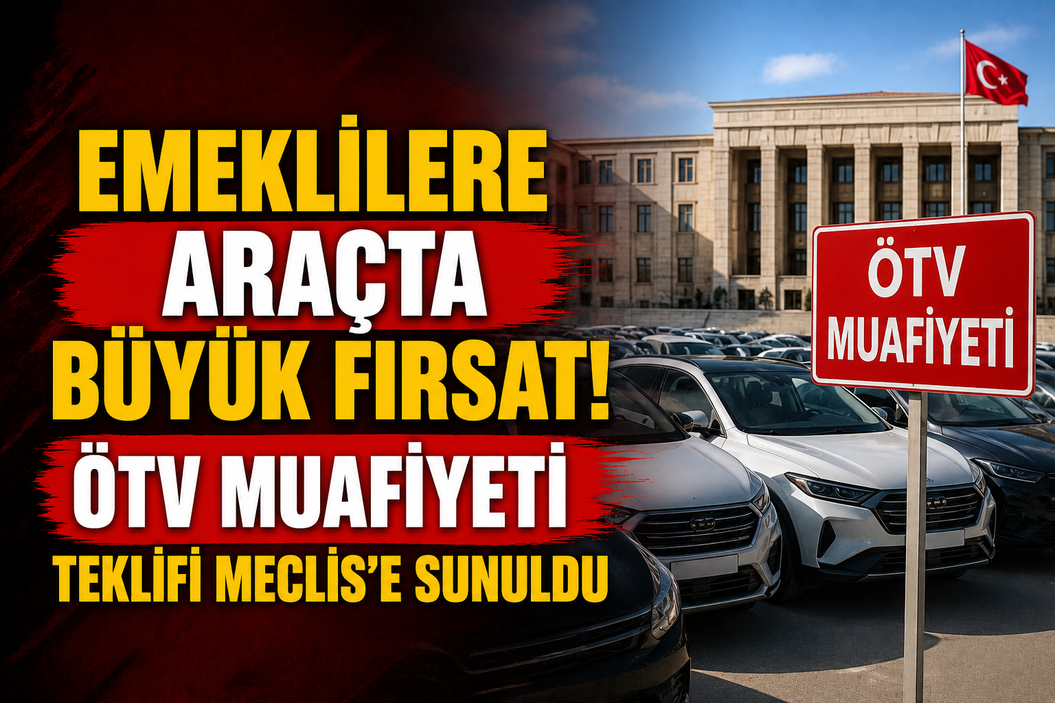 Emeklilere Araçta Büyük Fırsat! ÖTV Muafiyeti Teklifi Meclis'e Sunuldu