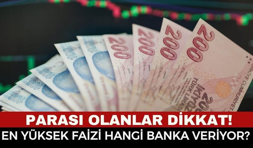 En Yüksek Mevduat Faizini Hangi Banka Veriyor? İşte Güncel Banka Listesi