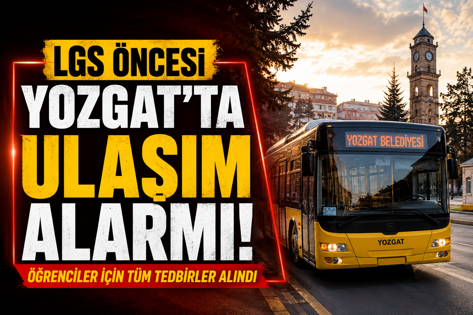 LGS Öncesi Yozgat'ta Ulaşım Alarmı! Öğrenciler İçin Tüm Tedbirler Alındı