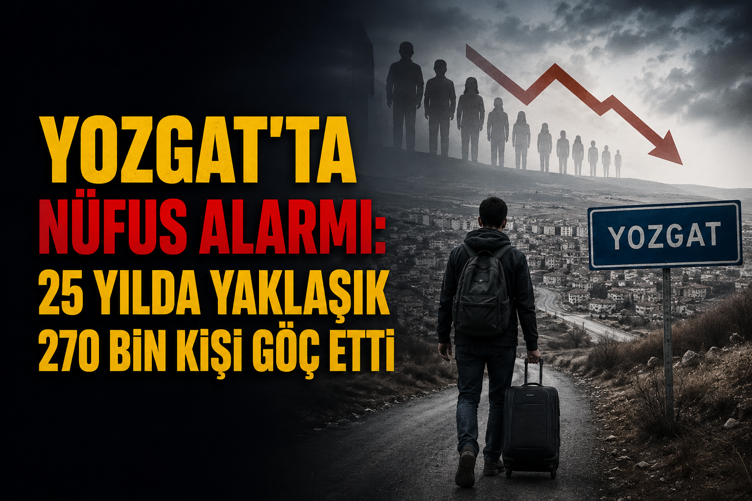 Yozgat'ta Nüfus Alarmı: 25 Yılda Yaklaşık 270 Bin Kişi Göç Etti