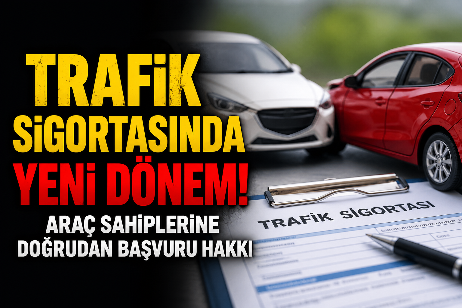 Trafik Sigortasında Yeni Dönem! Araç Sahiplerine Doğrudan Başvuru Hakkı