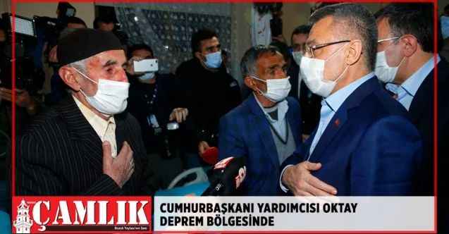 Cumhurbaşkanı Yardımcısı Oktay ve Bakanlar deprem bölgesinde
