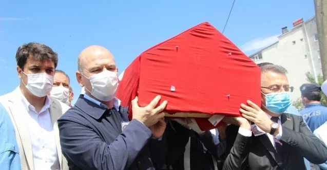 Deprem şehidi, güvenlik korucusu son yolculuğuna uğurlandı