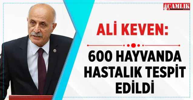CHP Yozgat Milletvekili Ali Keven: 600 hayvanda hastalık tespit edildi