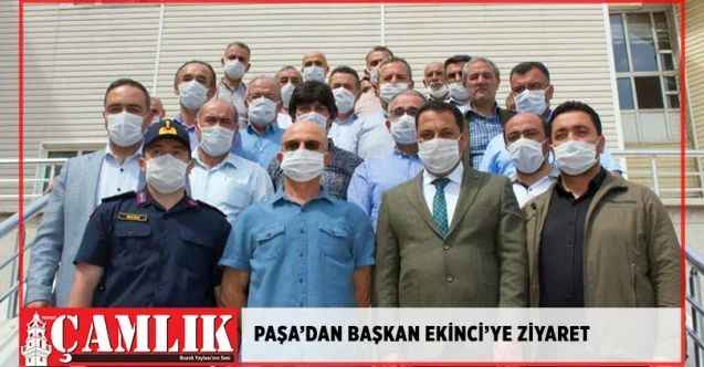 Paşa'dan Başkan Ekinci'ye ziyaret