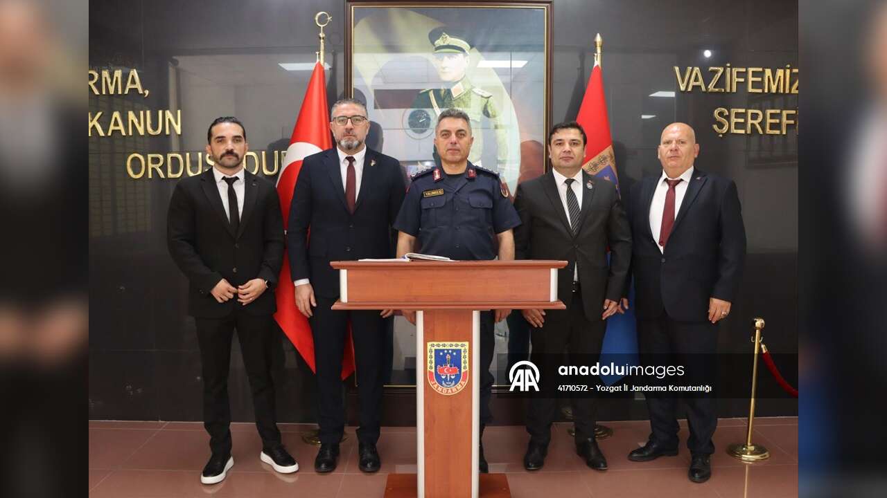Yozgat'ta İl Jandarma Komutanlığı'na anlamlı ziyaret