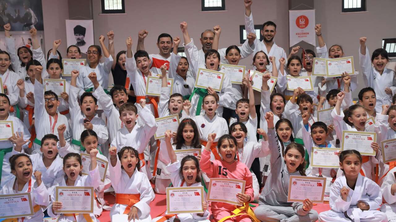 Keçiören'de Kuşak Sınavında ter döktüler