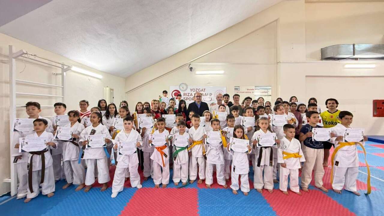 Yozgat’ta Karate Gururu: 70 Sporcu Kuşak Atladı