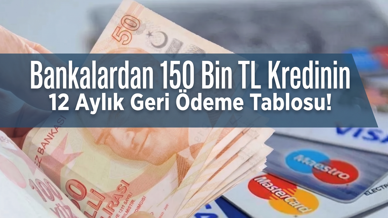Bankalardan 150 Bin TL Kredi Paketi: 12 Aylık Geri Ödeme Tablosu Belli Oldu
