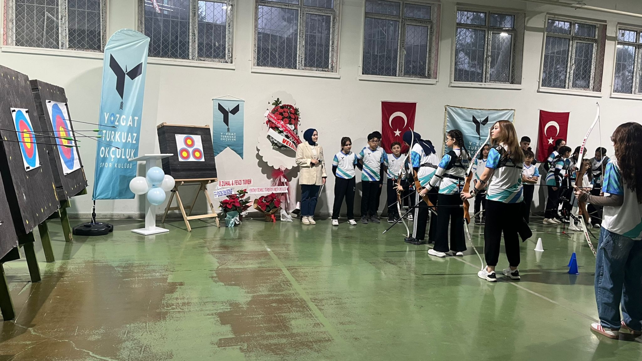 Yozgat’ın minik okçuları hedefe kilitlendi