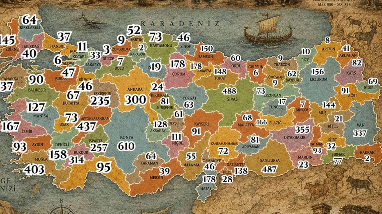 Yozgat'ın Altında Binlerce Yıllık Tarih Yatıyor! İşte Arkeolojik Zenginliği Ortaya Koyan Harita