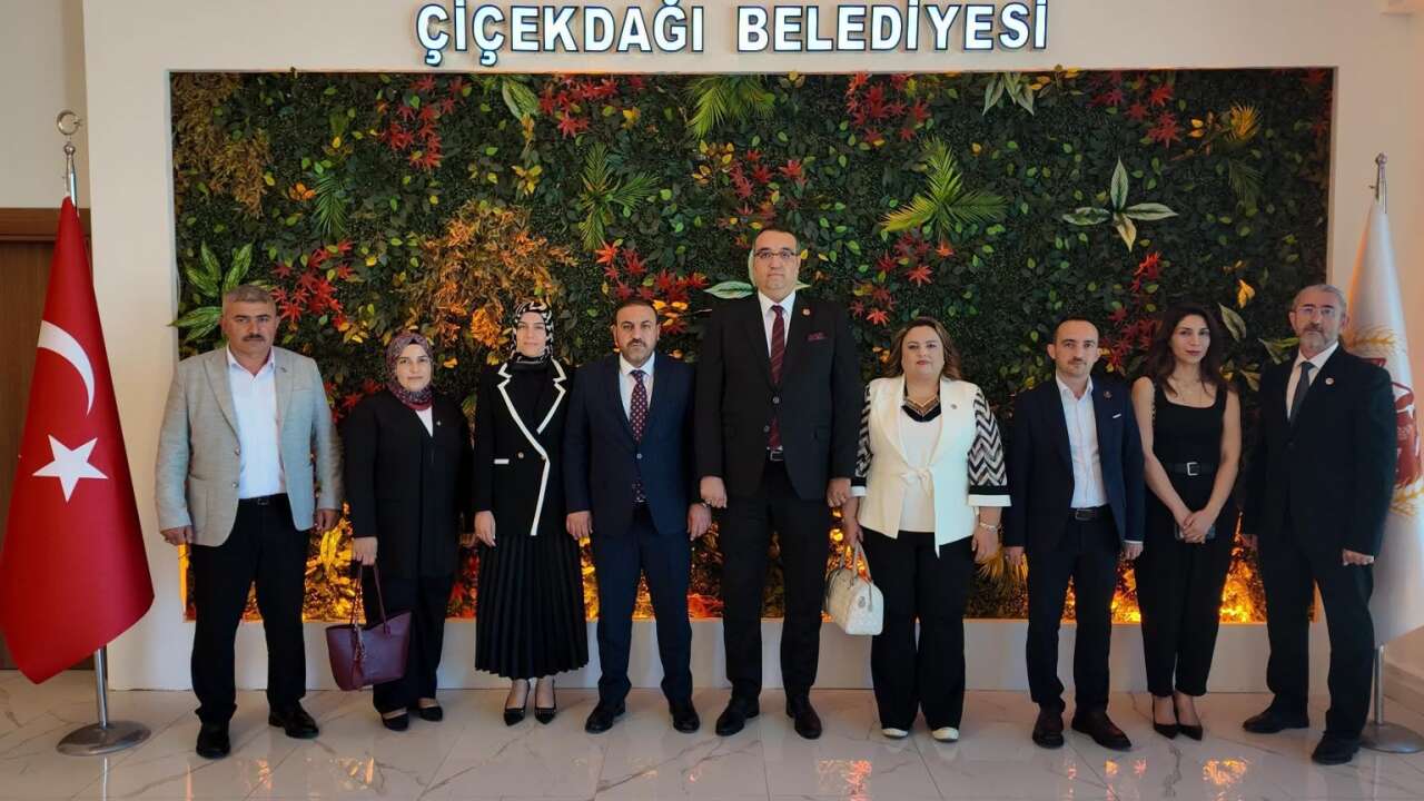 BBP Heyetinden Çiçekdağı Belediye Başkanı Hasan Hakanoğlu'na Ziyaret