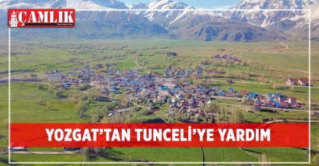 Yozgat’tan Tunceli’ye yardım