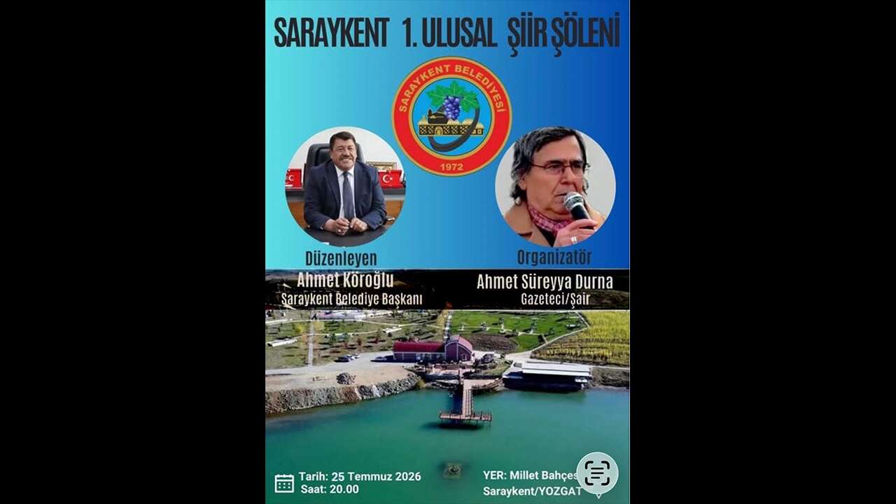 Saraykent Şiir Şölenine Hazırlanıyor! Türkiye'nin Dört Bir Yanından Şairler Buluşacak