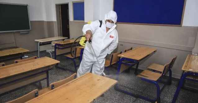 YKS sonrası sınıflar dezenfekte edildi