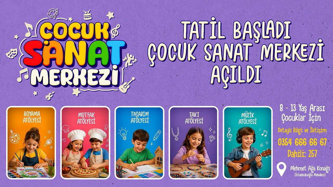 Yozgat Belediyesi'nden Çocuklara Sanat Dolu Yaz Tatili
