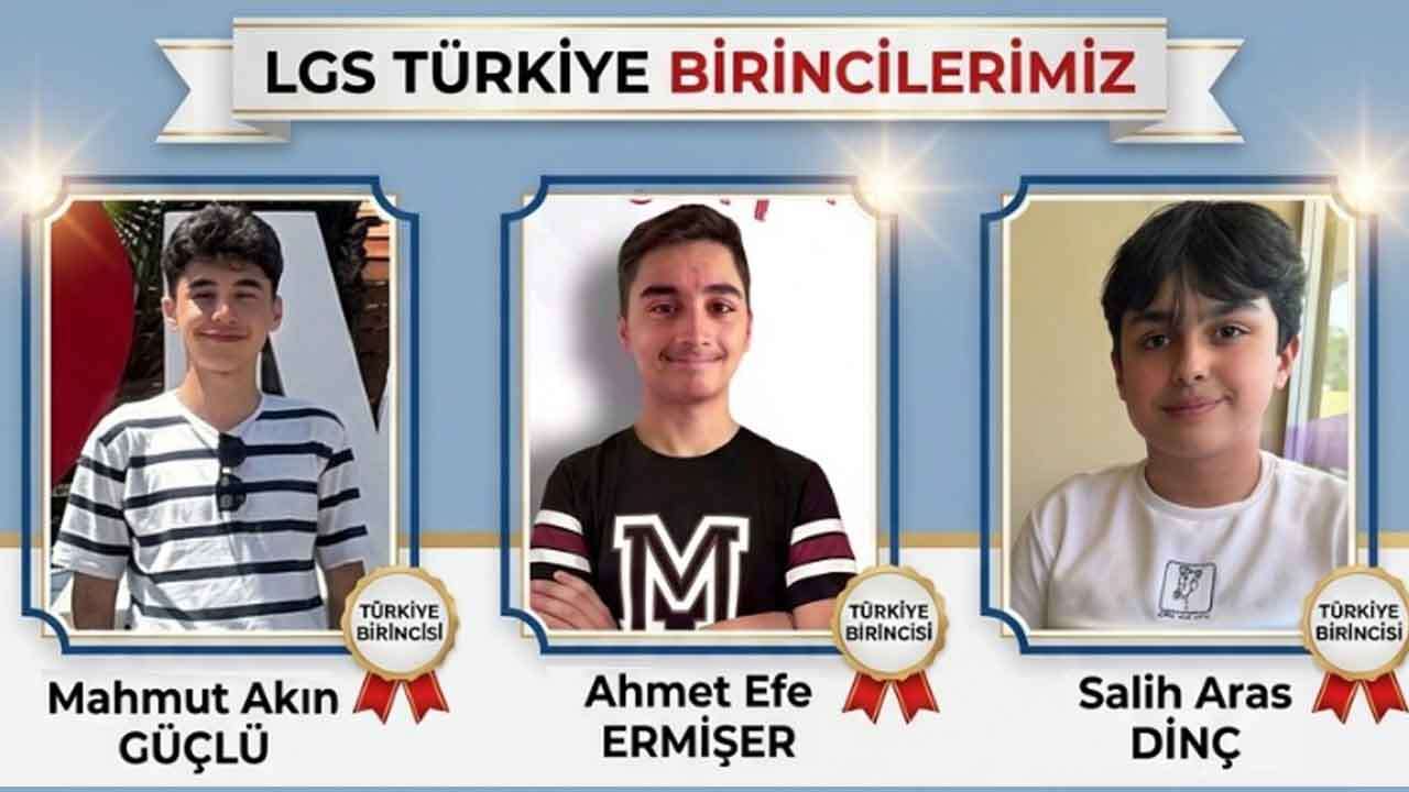 Yozgat'tan LGS'de Büyük Gurur! 3 Öğrenci 500 Tam Puanla Türkiye Birincisi Oldu