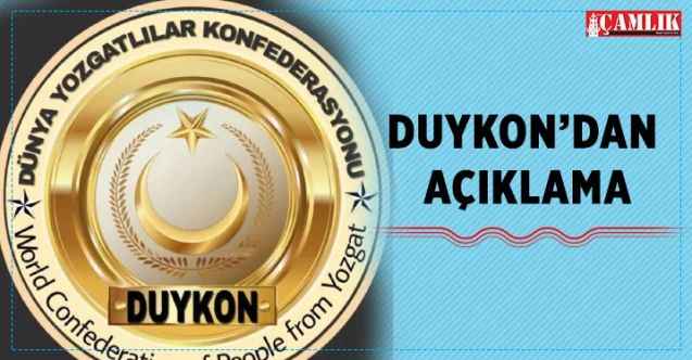 DUYKON açıklama yaptı