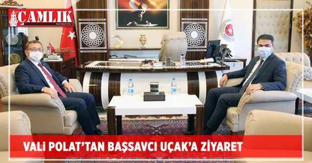 Vali Ziya Polat’tan, Başsavcı  ve Ağır Ceza Mahkemesi Başkanı na ziyaret