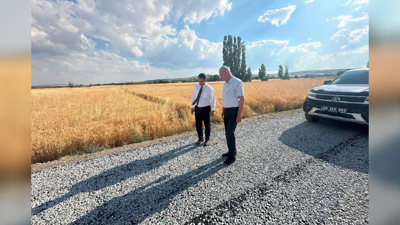 Yozgat Sorgun Kaymakamı Canpolat Köy Yolu Çalışmalarını Yerinde İnceledi