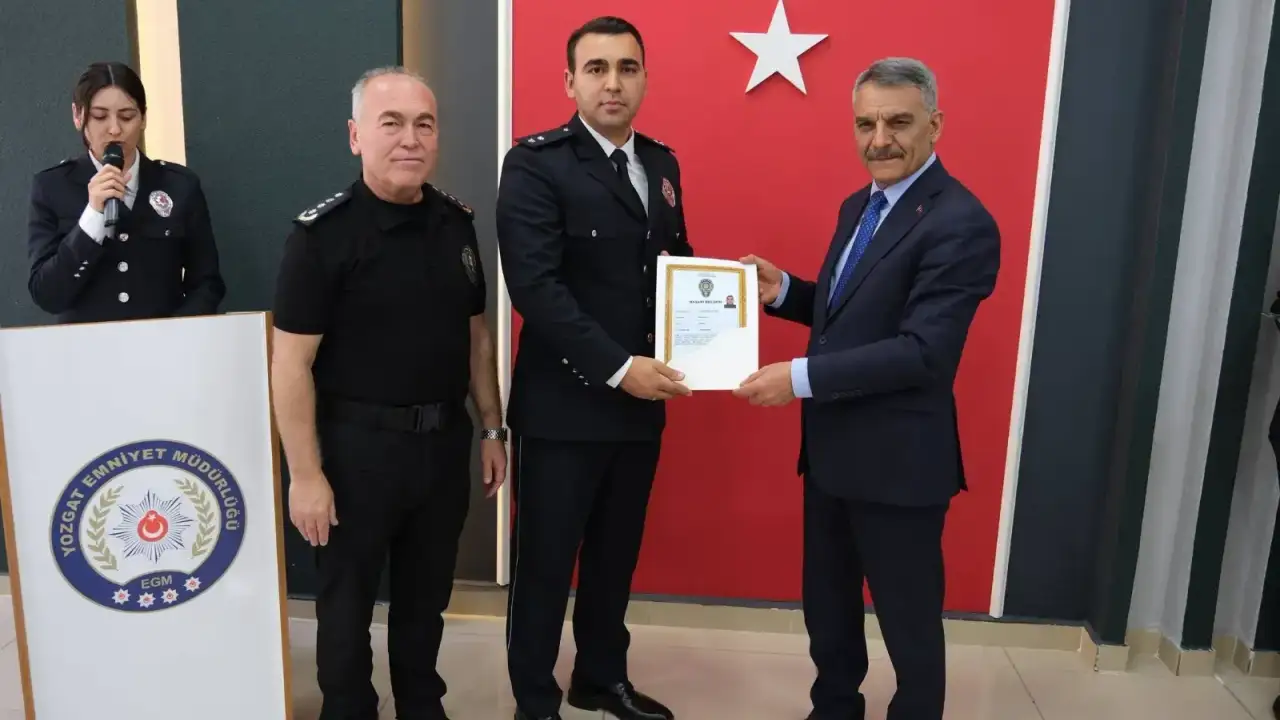 Yozgat Emniyeti'nde Gurur Günü! Rütbeler Takıldı