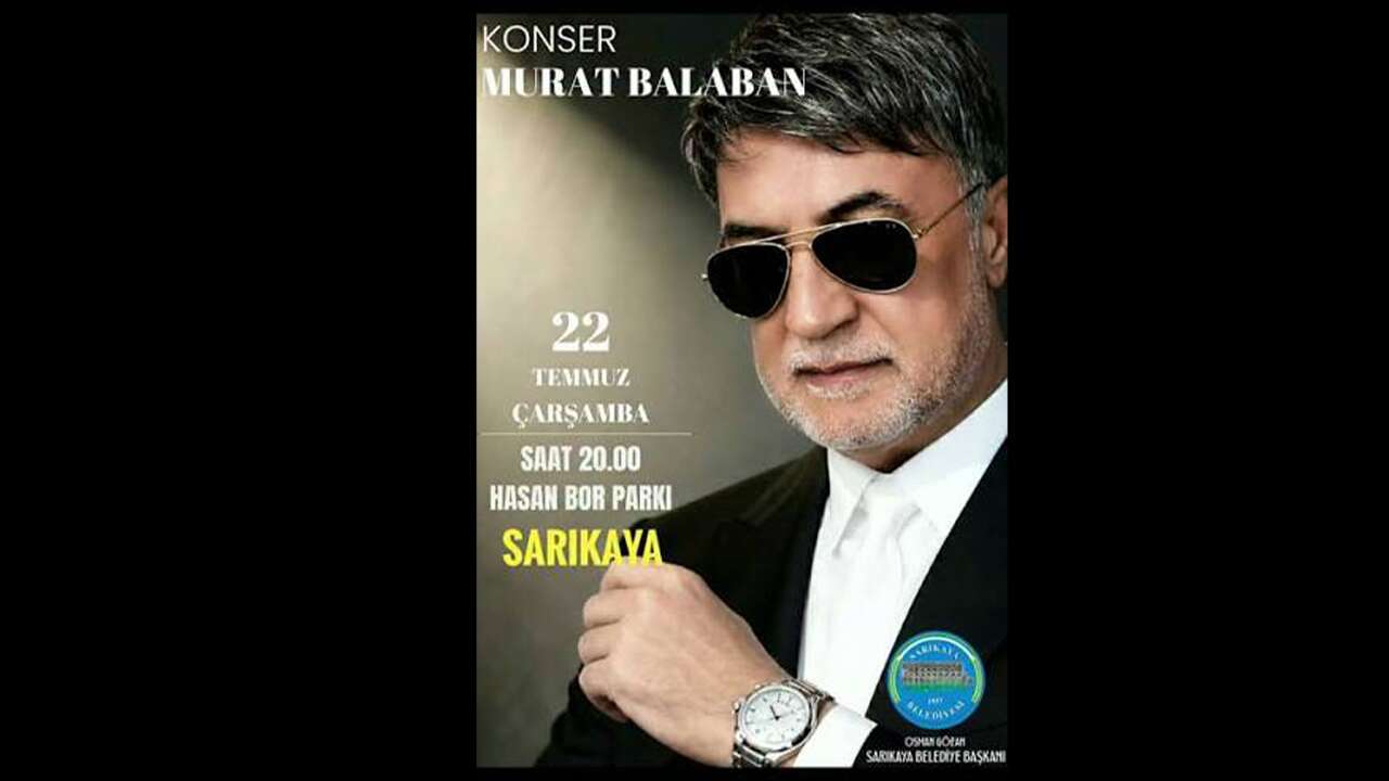 Murat Balaban Sarıkaya'da Konser Verecek!