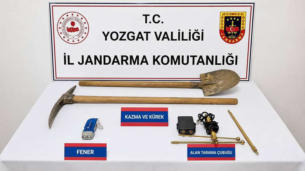 Yozgat’ta Mezarlıkta Kaçak Kazıya Suçüstü