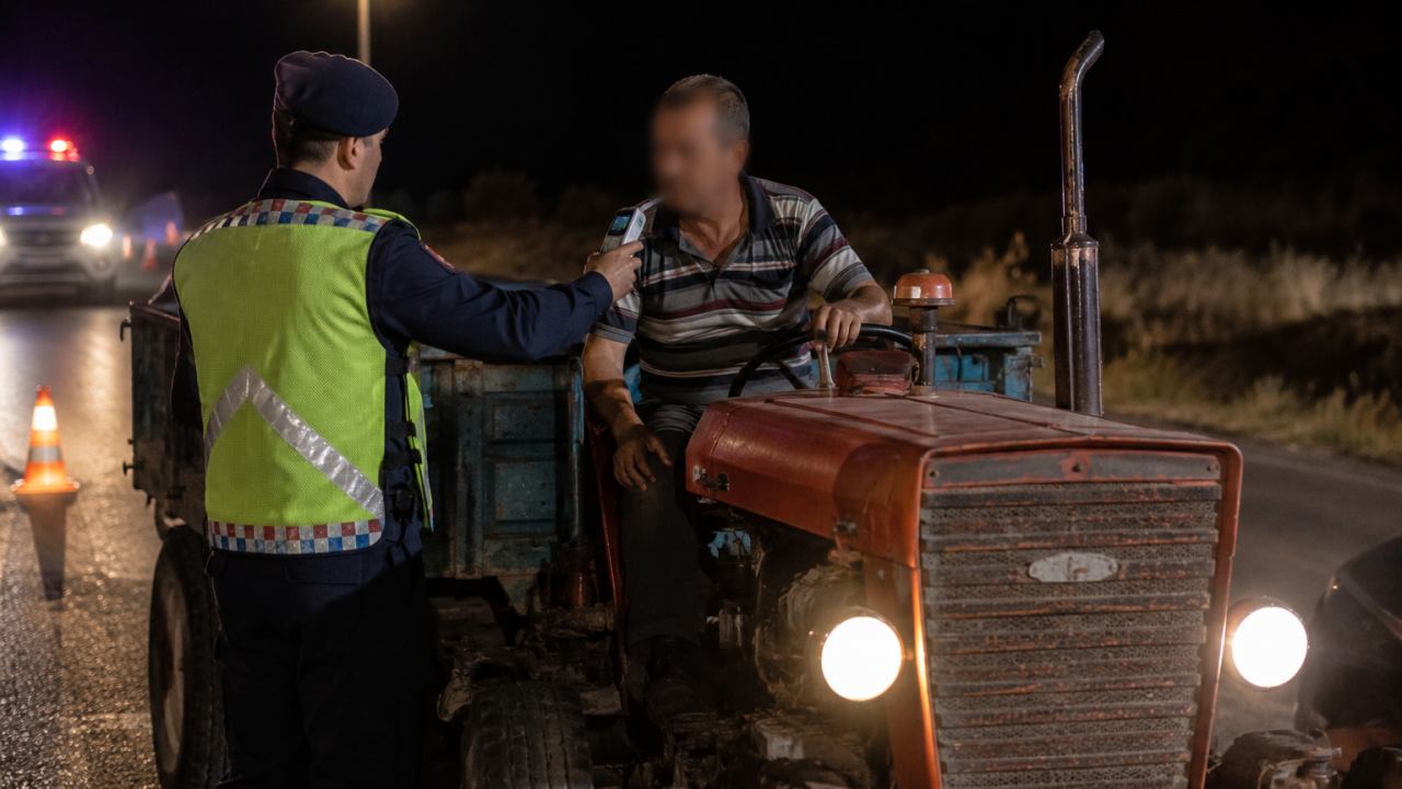 Yozgat'ta 3,77 Promil Alkollü Traktör Sürücüsüne Ağır Ceza!