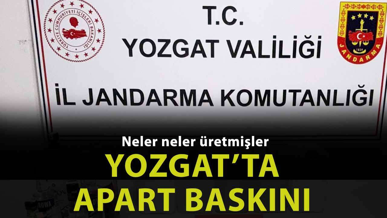 Yozgat'ta Apart Daireye Jandarma Baskını!