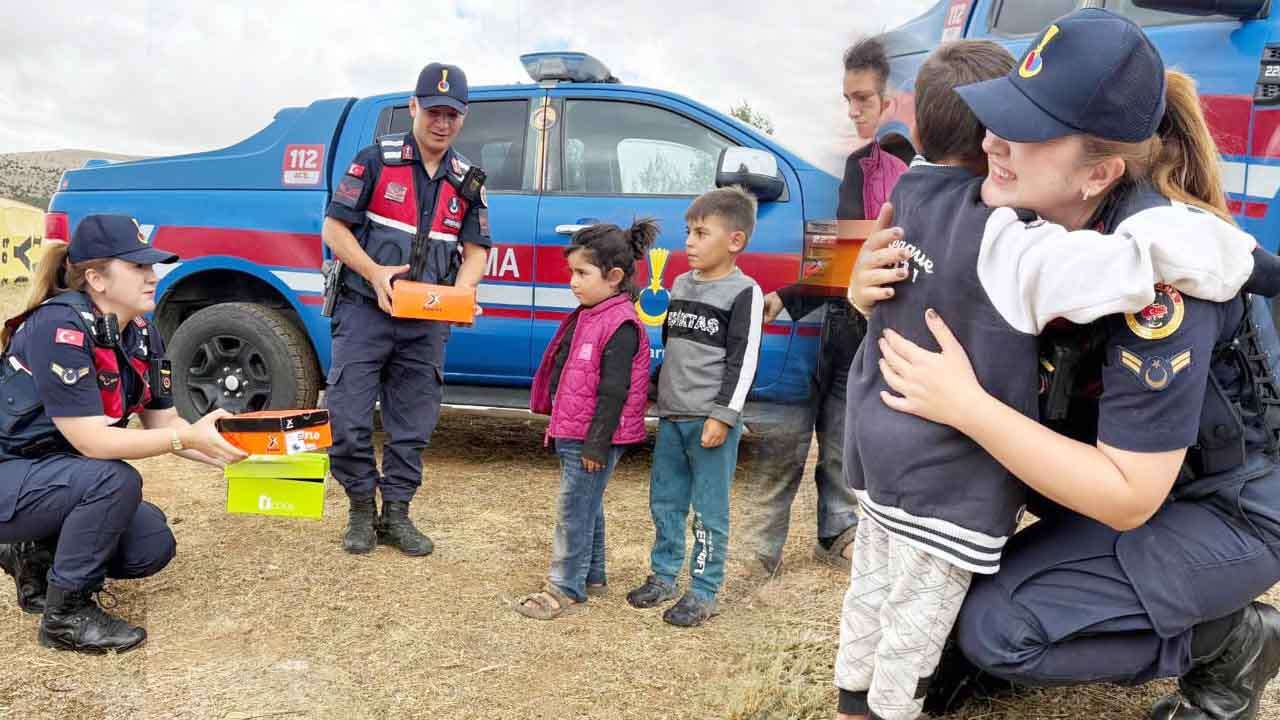 Yozgat Jandarmasından tarlada gönülleri ısıtan buluşma